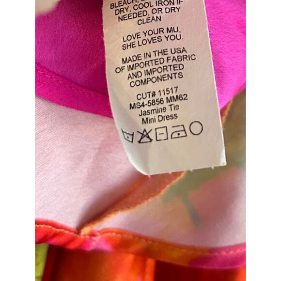Show Me Your Mumu Jasmine Tie Floral Mini Dress in Miss Malibu XL - Picture 8 of 8